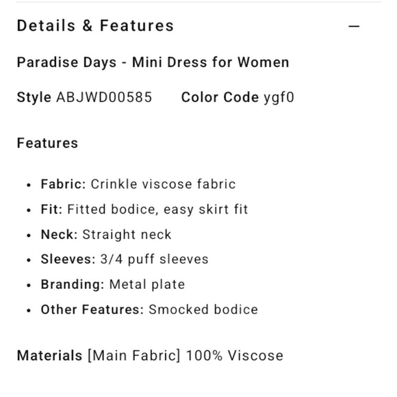 Billabong Floral Paradise Days Mini Dress Size Large - Picture 4 of 11